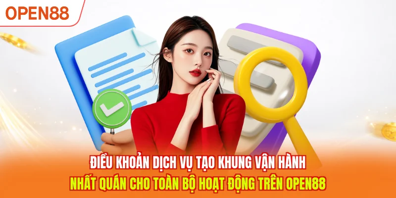 Điều khoản dịch vụ tạo khung vận hành nhất quán cho toàn bộ hoạt động trên OPEN88